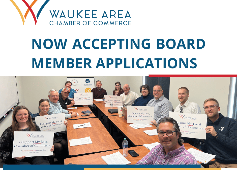 The Waukee Area Chamber of Commerce is Seeking New Board Members